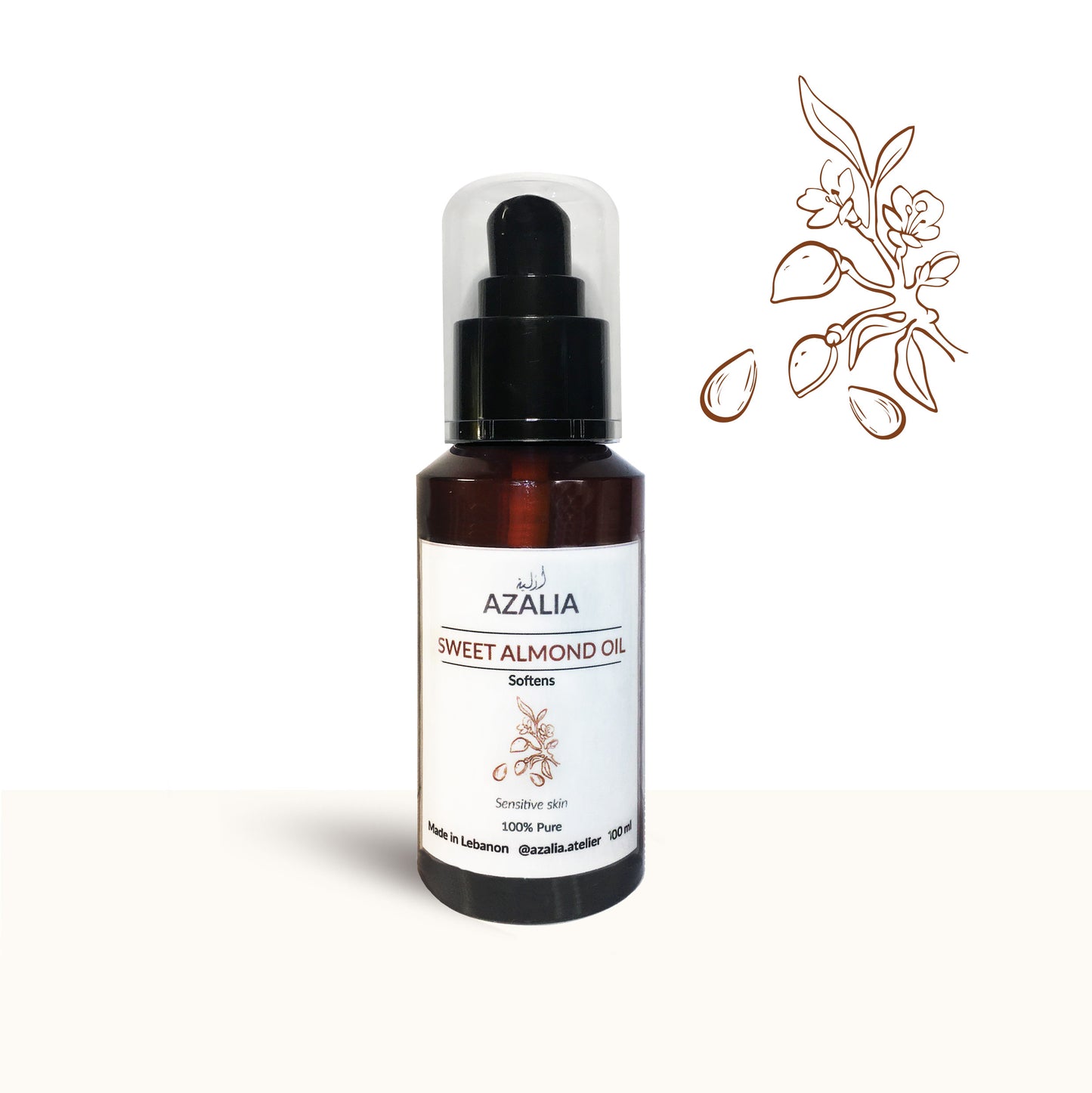 Sweet Almond Oil - Body oil & Make up remover